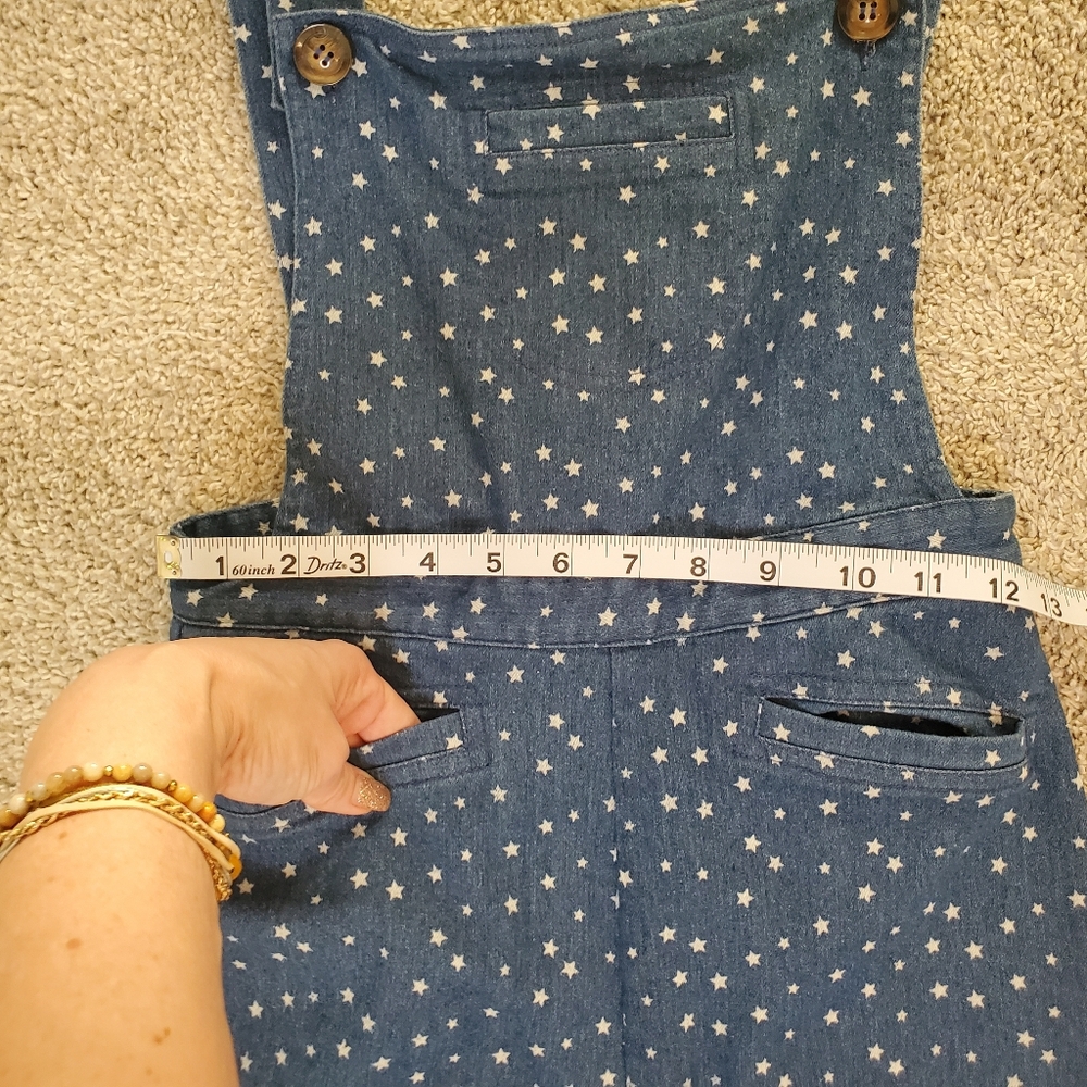 Anthropologie Saint Geraldine Star Print Denim Overalls XS - Very Good Condition - Picture 5 of 13